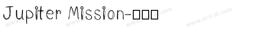 Jupiter Mission字体转换